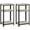 Grey,2, variant on RONG-3 Tall End Table Set of 2, 16x12x29.5 inch Industrial Side Table with Strong Wooden Shelves, 2PCS Slim 3-Tier Telephone Table with Metal Frame for Living Room, Small Places - Rustic Brown