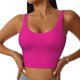 thumbnail image 1 of Fotbe Darkmagenta Sujetador Deportivo Largo sin Aros para Mujer con Almohadillas y Soporte Medio, Transpirable y Absorbente, Camiseta Tipo Chaleco o Tank Top-Small, 1 of 8