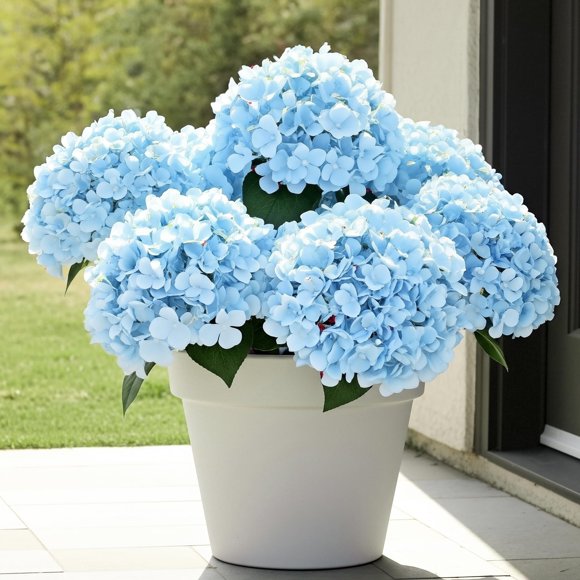 Auihiay 6 Bundles Hydrangea Artificial Flowers fo