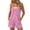 Pink, variant on Hurxie Womens Rompers Jumpsuits Summer Vacation Beach Outfits Shorts Overalls Jumpers Casual Soft Cruise Cute Clothes Pink,XL