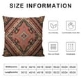 thumbnail image 5 of GOSMITH  Persian Carpet Tribal Pattern Throw Pillow Cover Persian Embossing Ethnic Geometric Chaotic Diamond Grid Zigzag Pillow Case Decorative Men Women Boy Girl Room Cushion Cover for Home, 5 of 5