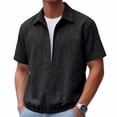 thumbnail image 2 of Vetsdori Outdoor T-Shirts for Men Short Sleeve Summer Pullover Fashion Casual Plain Mens Tops Collar, 2 of 7