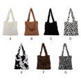 thumbnail image 4 of Guardurnaity Bolso pequeño de felpa con estilo para mujer, bolsos de moda Retro ligeros organizados a la moda Bolsas de mensajero y de hombro blanco, 4 of 6