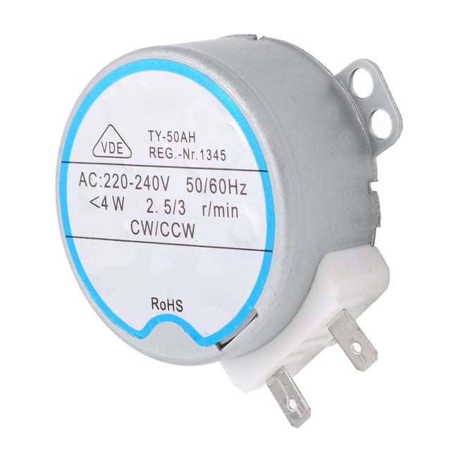 Motor oscilante Mini Motor síncrono de acero inoxidable de bajo ruido undireccional CW CCW Motor para electrodomésticos DIY AC 220‑240V