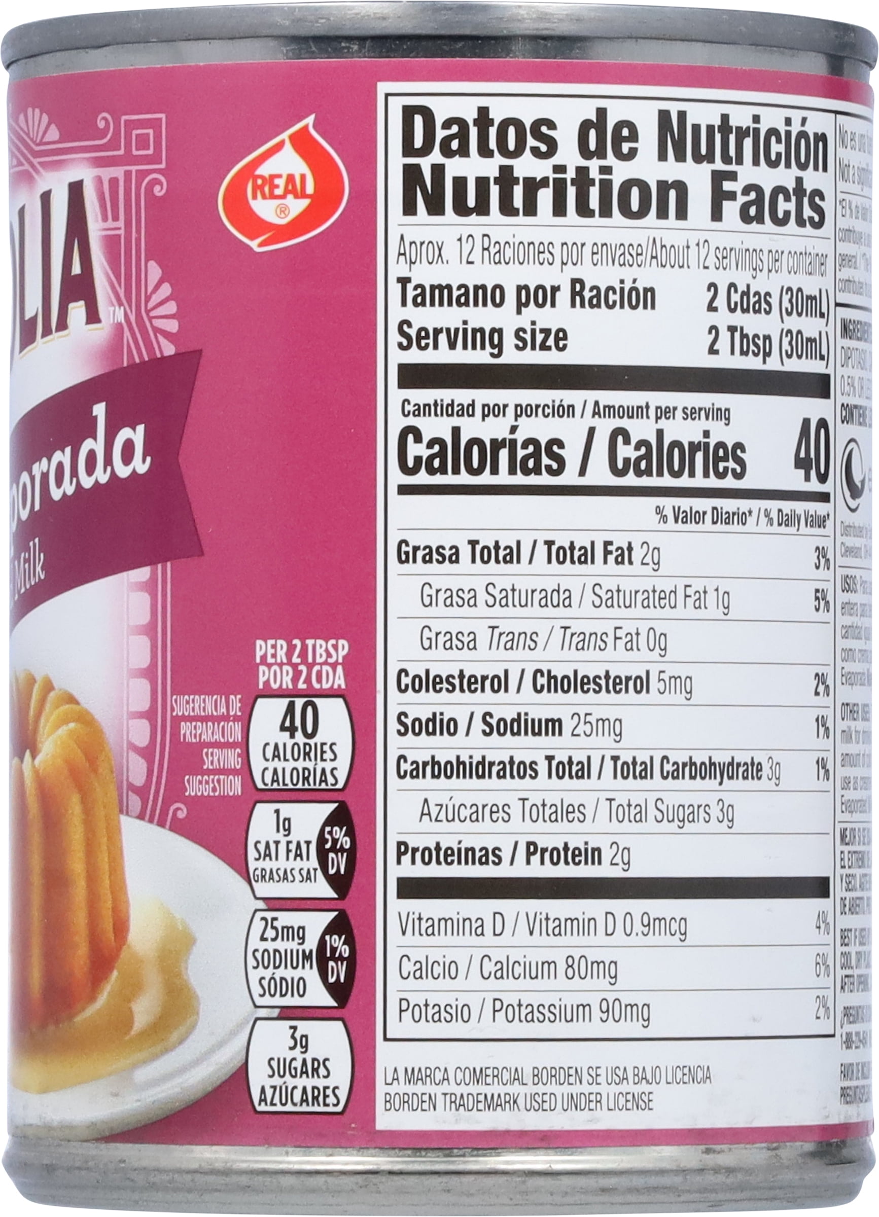 (3 pack) Magnolia Evaporated Milk, Gluten-Free, Liquid, 12 fl oz