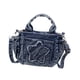 thumbnail image 4 of Bolso de hombro vaquero retro, informal, moderno, práctico y elegante para mujer. Azul, 4 of 9