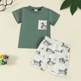 thumbnail image 2 of Toddler Baby Boy Summer Clothes Camo Shirts T-Shirt + Camouflage Shorts Set 6 12 18 24 Months 2T 3T, 2 of 6