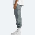 thumbnail image 4 of Godokuleh Mens Casual Joggers Pants Hiking Drawstring Chino Cargo Pants Straight Leg Pants Gray 2XL, 4 of 7