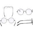 thumbnail image 3 of ORUYROP Vintage Round Prescription ready Metal Eyeglass Frame Clear Lens, 3 of 5