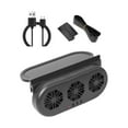 thumbnail image 3 of Ventilador de ventilación para ventanas de coche con energía solar, ventilador de refrigeración para SUV. Negro, 3 of 9