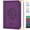 Purple, variant on ROBCURSE A5 Spiral Notebook, 300 Pages/150 Sheets College Ruled Notebook Journal, 100GSM Thick Paper, Vintage Faux Leather Cover with Tree of Life Print, 5.8" X 8.2", for Writing and Taking Notes