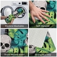 thumbnail image 4 of Daiia Skull and Palm Leaves Front Door Mat, Heavy Duty Durable Welcome Mat for Outdoor Indoor, Dirt Trapper Waterproof Super Absorbent Door Mat, 16" x 24", 4 of 9