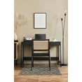 thumbnail image 2 of Mainstays tapis d’appoint intérieur moderne géométrique à motif losanges touffeté à la machine beige et noir, 29'' x 45'' , lavable à la machine, endos antidérapant, 2 of 5