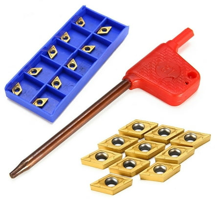 

10pcs DCMT070204 US735 DCMT21.51 Carbide Inserts Blades for Lathe Turning Tool