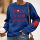 thumbnail image 2 of RKSTN Women's Valentine's Day Sweatshirts Oversized Crewneck Valentines Heart Graphic Print Hoodless Sweatshirt Womens Casual Plus Size Round Neck Loose Comfy Sweatshirt Fall Spring Clothes, 2 of 6