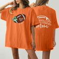 thumbnail image 2 of Tops Cortos para las Mujeres, Doble Cara Impreso Cuello Redondo Gota Hombro Camiseta, Top Estirable Casual, 2 of 5