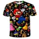 thumbnail image 1 of Camiseta con estampado de Super Mario Bros para niños y niñas, ropa de juego clásico, divertida, de manga corta qym unisex, 1 of 2