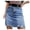 B, variant on Women High Waist Casual A-Line Denim Short Jean Skirt Club Basic Leisure Dailywear