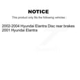 thumbnail image 2 of Transit Auto Rear Disc Brake Caliper Rotors and Ceramic Pads Kit for Car Hyundai Elantra KC8-100281T, 2 of 11