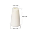 thumbnail image 2 of 12mm-17mm Beige Drilled Silicone Stopper Plugs for Flask Test Tube Stopper 10pcs, 2 of 5
