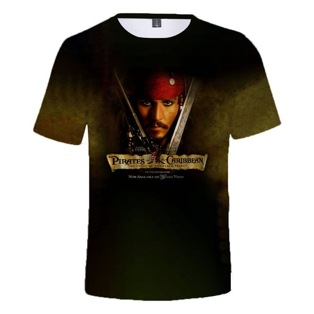 Disney Lustige T Hemd Männer camiseta película Karibik Jack Sparrow camiseta 3D Druck T Unisex Casual camiseta Top piratas camiseta xuanjing unisex