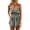 Blackish Green, variant on Women Trendy Print Off Shoulder Romper Strapless Floral Print Striped Beach Vacation Shorts Jumpsuit Women Elegant Soft Lightweight Clothes Daily Office Wear, White 3XL