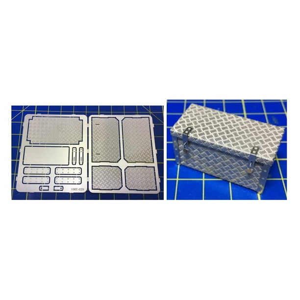 1/24-1/25 Diamond Plated Truck Bed Tool Box - Walmart.com ...