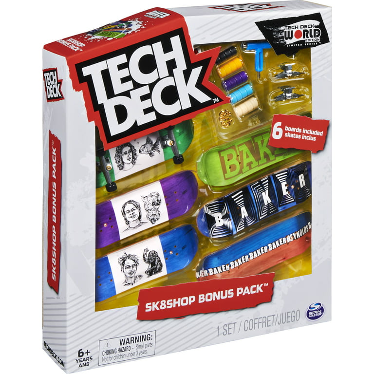 Tech Deck, Sk8shop Fingerboard Bonus Pack (Styles May Vary) 