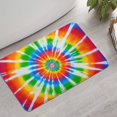 thumbnail image 2 of Rainbow Tie Dye Sunburst Bathroom Rugs Mat,Non Slip Microfiber Bathroom Rug,Rubber Backing,Soft Bathroom Mats for Bathroom Floor,Tub and Shower,17x27in(43x68cm), 2 of 5