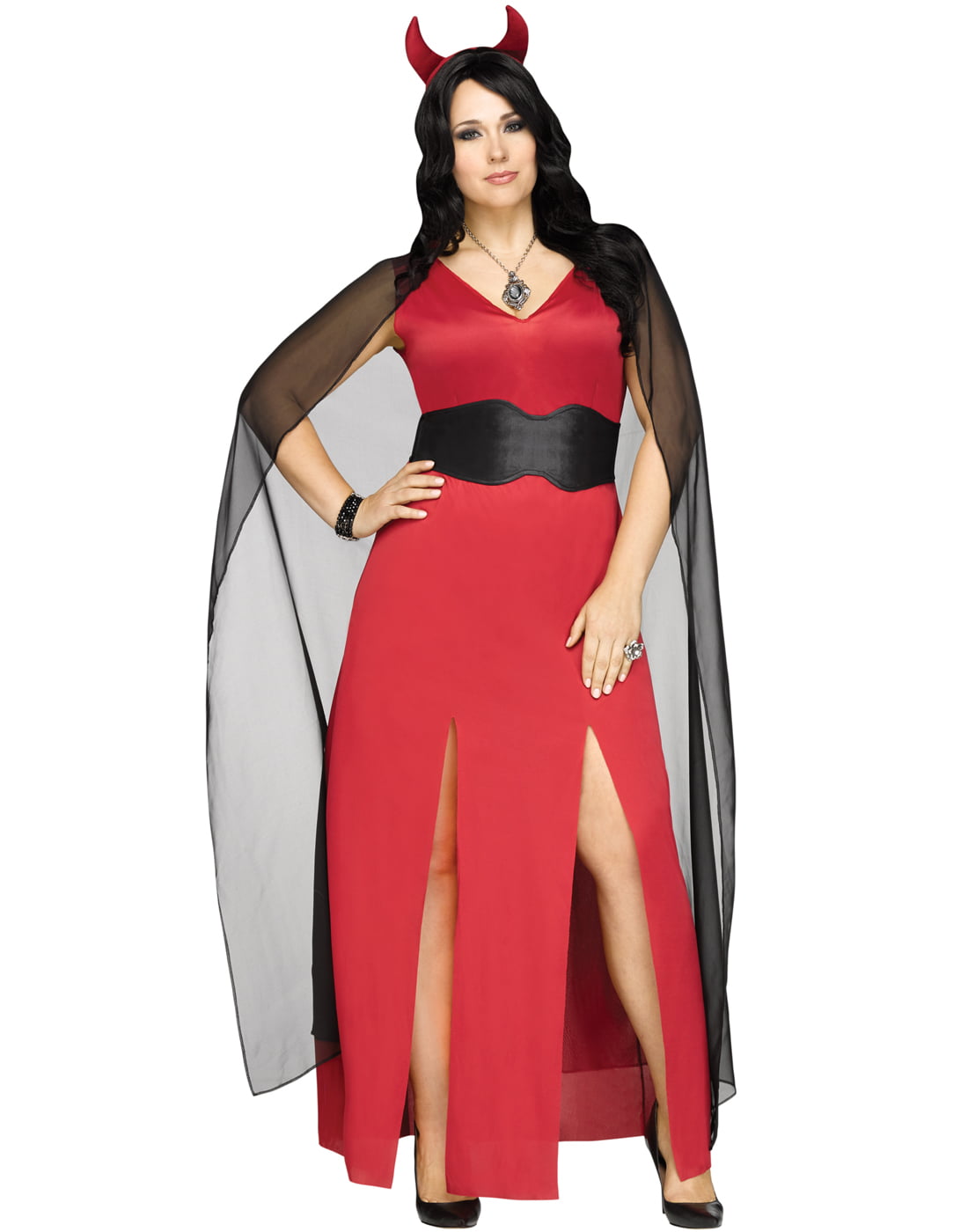 Buy Devilicious Womens Red Devil Lucifer Plus Size Halloween Costume-1X at ...