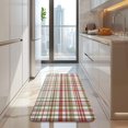 thumbnail image 4 of Multi Color Plaid Checkered Pattern Kitchen Rug Mat,Kitchen Runner Rugs Non Skid Washable,Decorative Kitchen Floor Mats for Kitchen,Sink,Laundry,17"x47.2", 4 of 7
