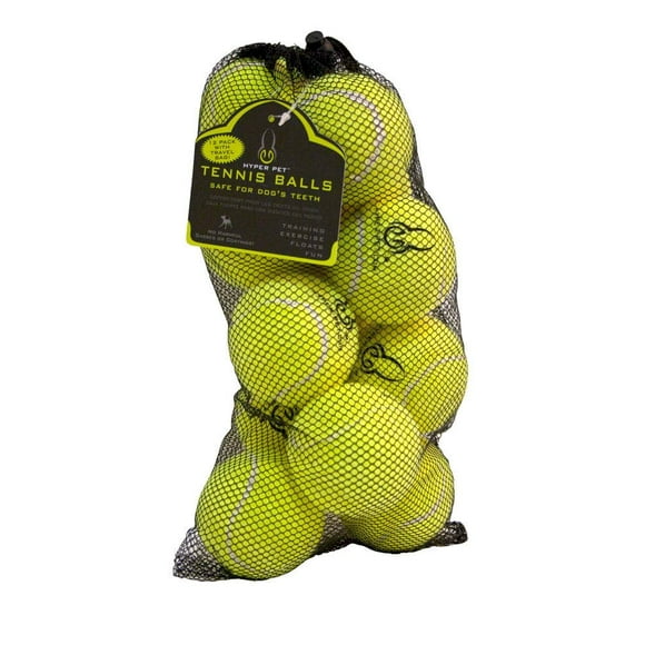 Pelotas de tenis Hyper Pet de 2,5 cm para perros, paquete de 12 para hacer ejercicio