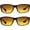 2 Pairs of Black W/ Gold Hd Lenses, variant on proSPORT Blue Light Blocking Bifocal Sunglasses HD Amber Gradient Anti-Reflective UV Protection Men Women