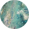 thumbnail image 2 of Addison Rugs Mayfield Washable Contemporary Abstract Seaglass Round Rug, 8' x 8', 2 of 5