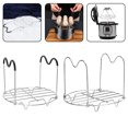 thumbnail image 6 of 2Pcs Stainless Steel Steam Rack Pressure Cooker Accessories With Silicone Handle, 6 of 7
