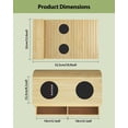 thumbnail image 2 of WWS-Couch Plateau de Table Pliable en Bambou avec Porte-Gobelet, Portable pour Salon, Bureau, Collations, Télécommande, Naturel, 2 of 4