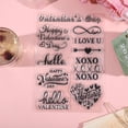 thumbnail image 4 of Sellos transparentes de silicona con temática de amor de 14,7 x 21 cm para el Día de San Valentín - Sello transparente de goma con palabras de amor, 4 of 8