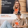 thumbnail image 2 of CRKMGS-Compatible with iPhone XR Case, Upgraded Liquid Silicone with [Flat Edges] [Camera Protection] [Soft Anti-Scratch Microfiber Lining] Phone Case for iPhone 10 XR 6.1 inch - Neon Orange, 2 of 4