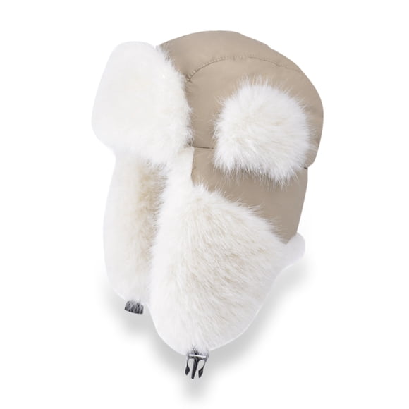 TINZ Winter Thickened Hat Women's Outdoor Windproof Earflap Hat Knit Trapper Hat Hat with Ear Cover Winter Trapper Hat