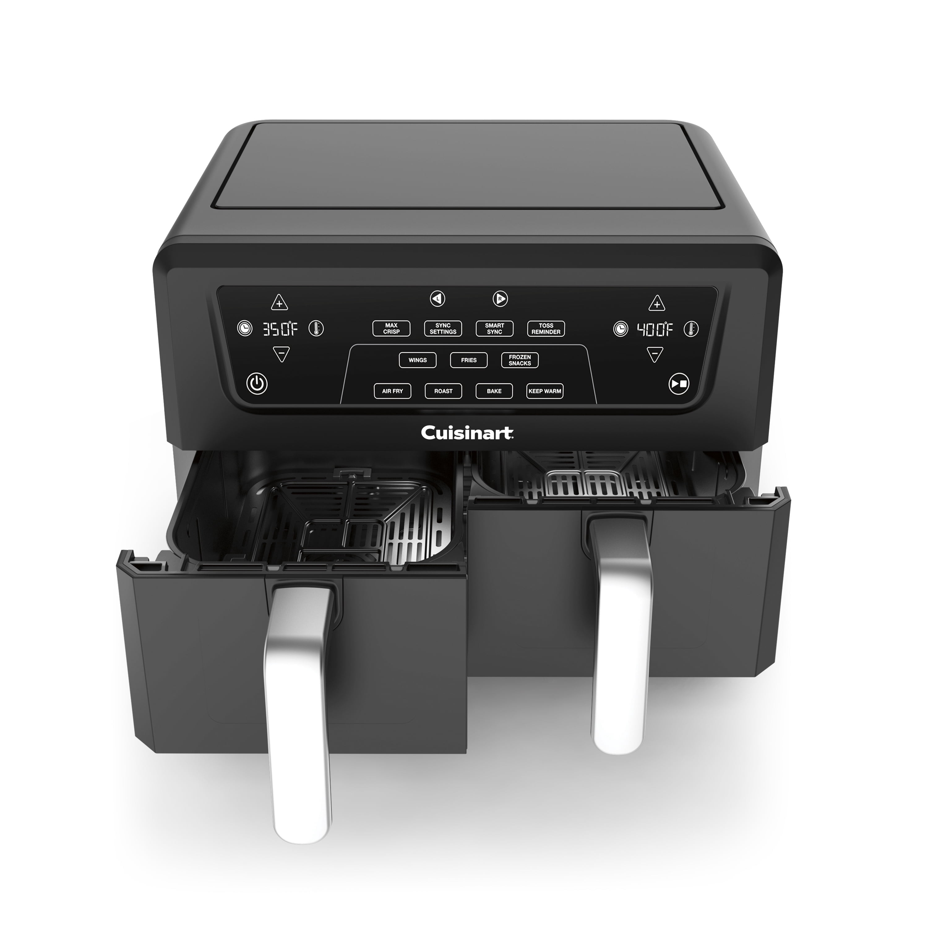 Gourmia GAF956 - Friggitrice Ad Aria Digitale A Doppia Cesta Da 9 Quarti Con Smart Finish Manuale Match Cook