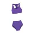 thumbnail image 4 of Traje de Baño Femenino a Escala 1/6, Bikini, Chaleco Deportivo Y Pantalones Cortos, Colección de Moda, Parte Superior E Inferior, Ropa Interior. Violeta, 4 of 8