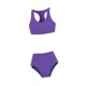 thumbnail image 4 of Traje de baño casual coleccionable para mujer a escala 1/6, chaleco y pantalones cortos de moda. Violeta, 4 of 9