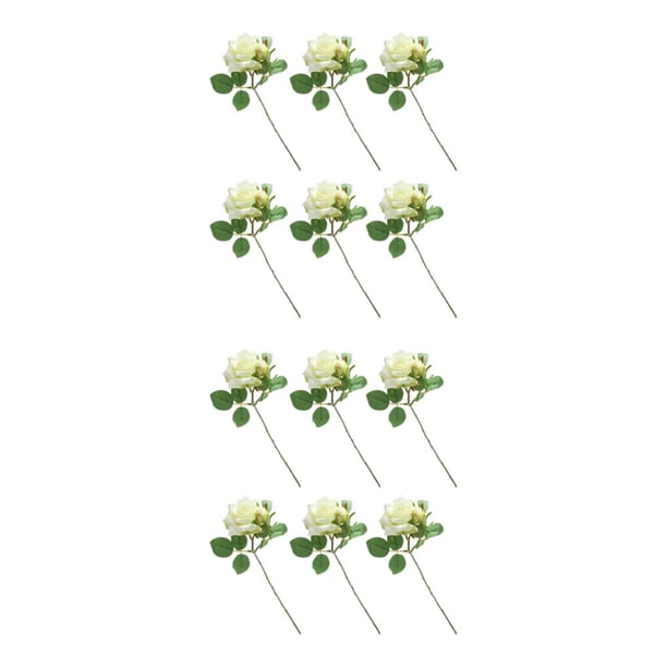 Rama corta de flores artificiales Toystoory 6 uds Leche blanca 2Conjunto