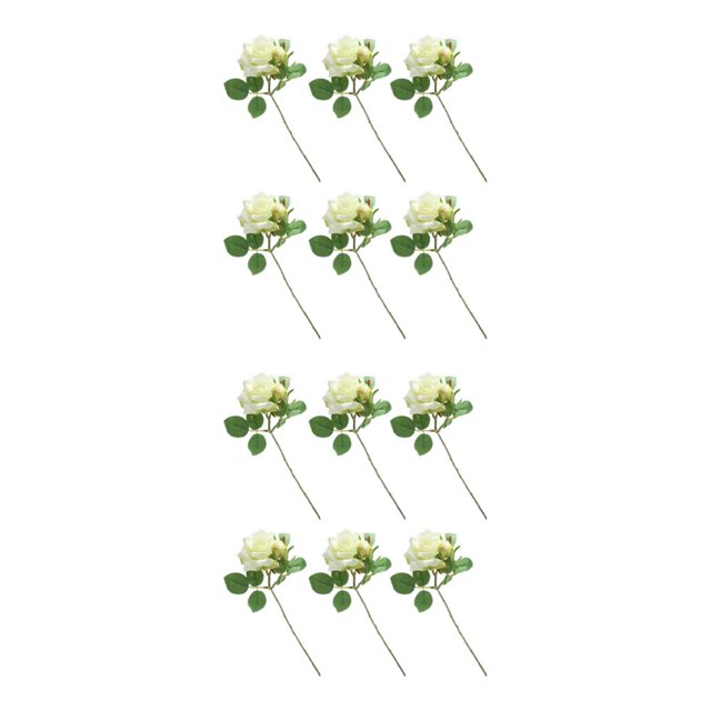 Rama corta de flores artificiales Toystoory 6 uds Leche blanca 2Conjunto