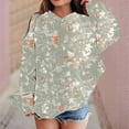 thumbnail image 4 of BLTIBY 2025 Toddler Baby Girls Boys Sweatshirts Hoodies Autumn Spring Leaf Printed Infant Pullover Crewneck Blouse Long Sleeve Top Fashion Casual Clothes Green 7-8 Years, 4 of 8