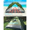 thumbnail image 4 of Pop Up Tents for Camping 3-4 Person Automatic Setup - KANCOKIT [2 in 1 Design] Double Layer Waterproof Instant Popup Tent - [2 Doors] Quick Easy Set Up Family Tent Shelter Outdoor Gifts, 4 of 6