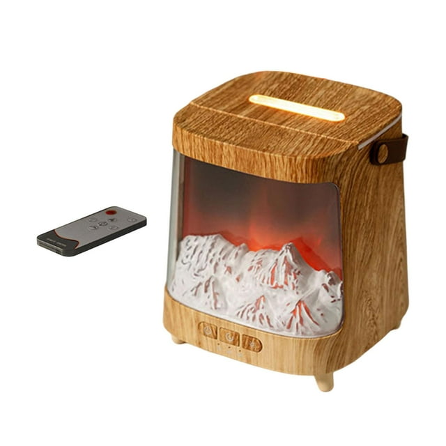 simhoa Scented Oil Diffuser 200ml with Timer Remote Control USB Fragrance Sprayer Wood color