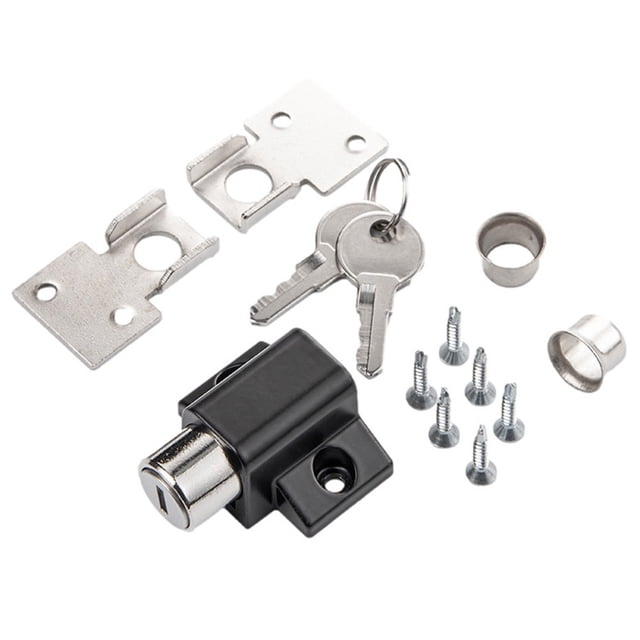 Sliding Sash Patio Door Lock Key Push Baby Child Safety Protection Security Lock