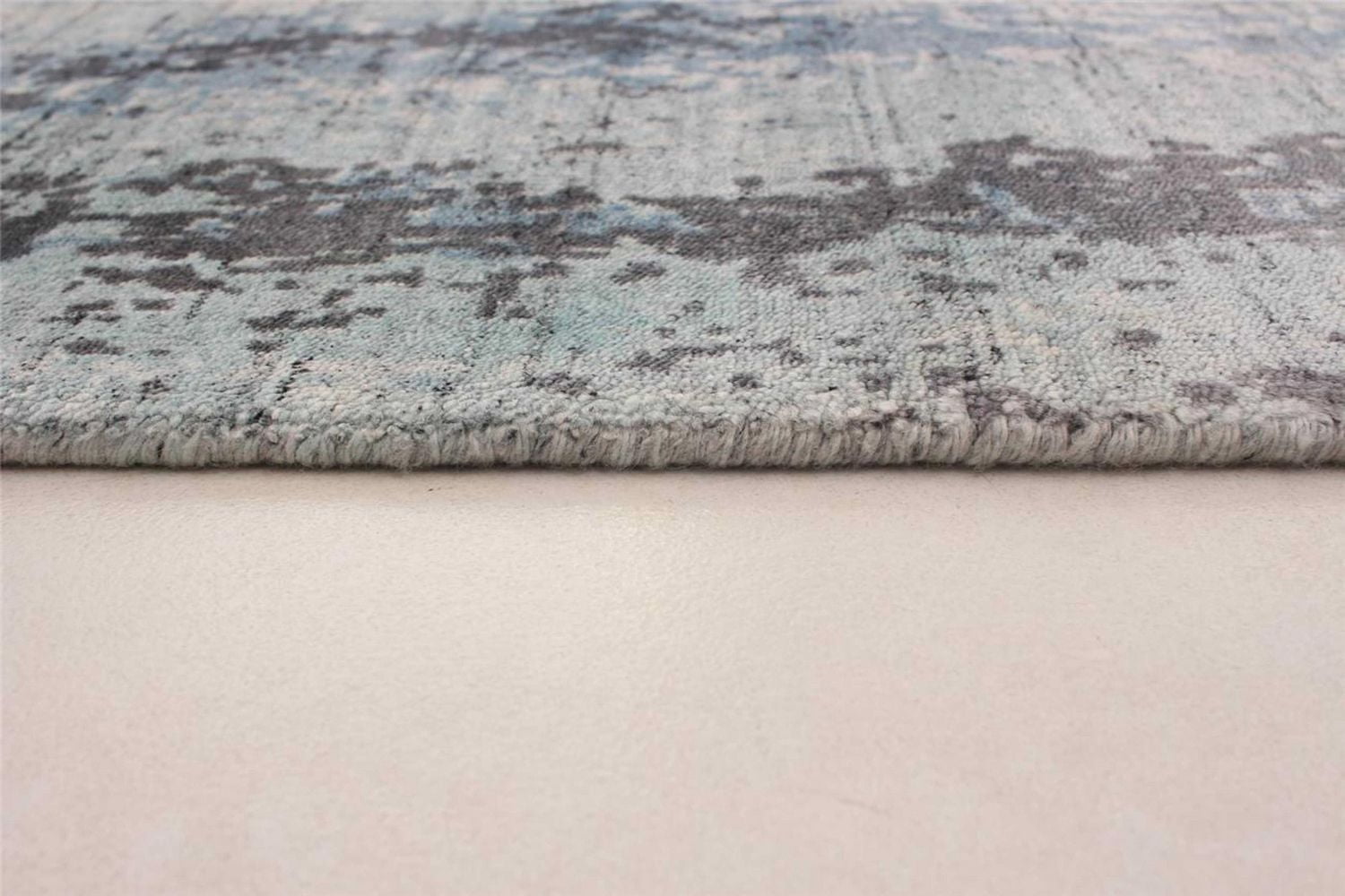 ECARPETGALLERY 5'0" x 7'4" Transitional Galleria Hand-knotted Area Rug for Living Room, Dining Room and Bedroom in Grey