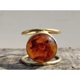 thumbnail image 2 of Amber Gemstone 925 Sterling Silver November Birthstone Solitaire Dignity Ring, 2 of 5